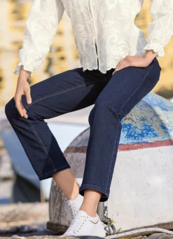 Damen Mona Jeans<Jeans mit elastischem Formbund