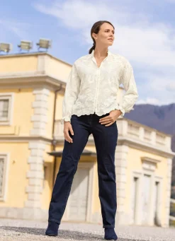 Damen Mona Jeans<Jeans mit elastischem Formbund