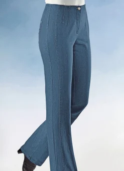 Damen Mona Lange Hosen|Jeans<Jeans mit figurgünstiger Teilungsnaht