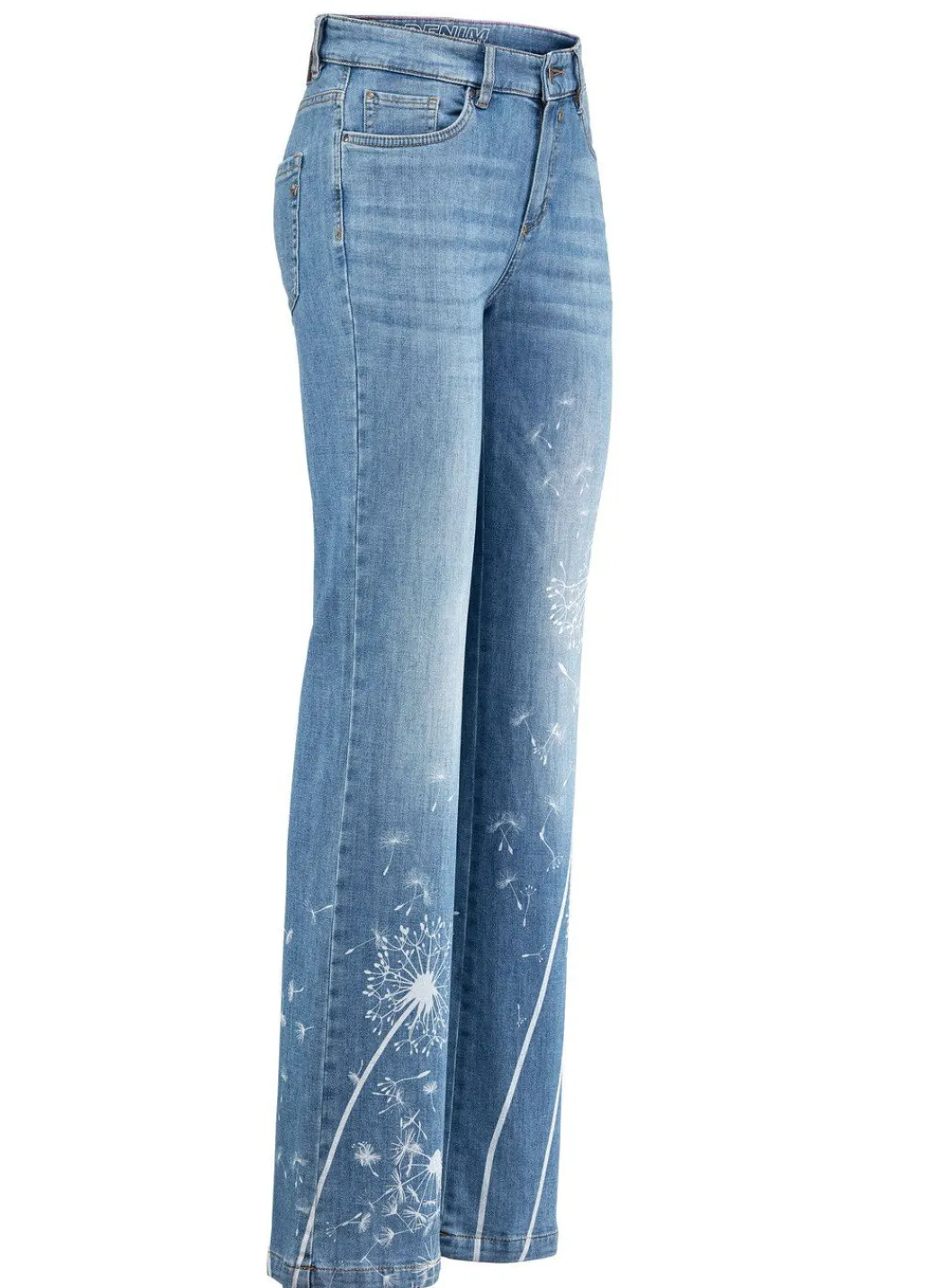 Damen Mona Lange Hosen|Jeans<Jeans mit floralem Druck