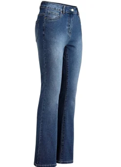 Damen Mona Jeans|Lange Hosen<Jeans mit leicht ausgestellter Beinweite