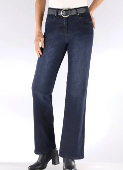 Damen Mona Lange Hosen|Jeans<Jeans mit modischer Beinweite