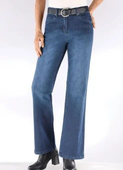 Damen Mona Lange Hosen|Jeans<Jeans mit modischer Beinweite