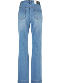 Damen Mona Lange Hosen|Jeans<Jeans mit trendigen Zierknöpfen