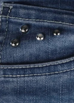 Damen Mona Lange Hosen|Jeans<Jeans mit trendigen Ziernieten