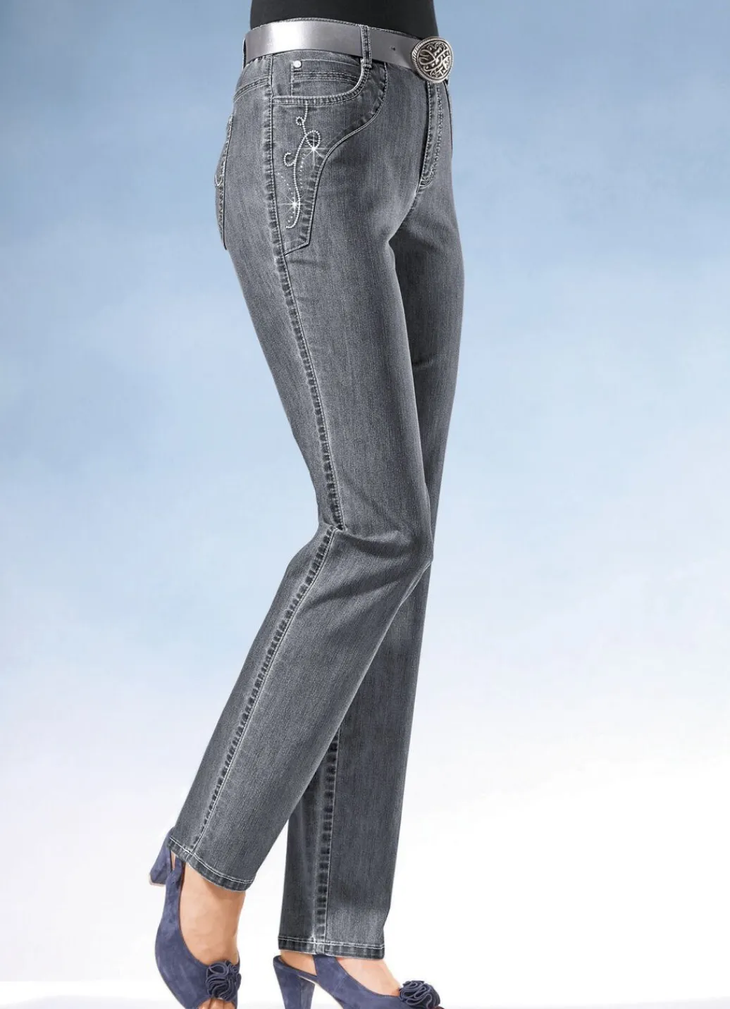 Damen Mona Jeans<Jeans mit weiterem Bundumfang