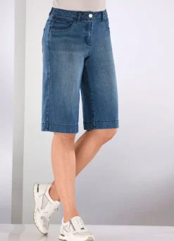 Damen Mona Shorts|Lange Hosen<Jeans-Bermudas in 5-Pocket-Form