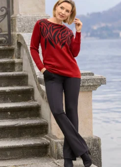 Damen Mona Schlupfhosen|Lange Hosen<Jerseyhose mit ausgestellter Fußweite