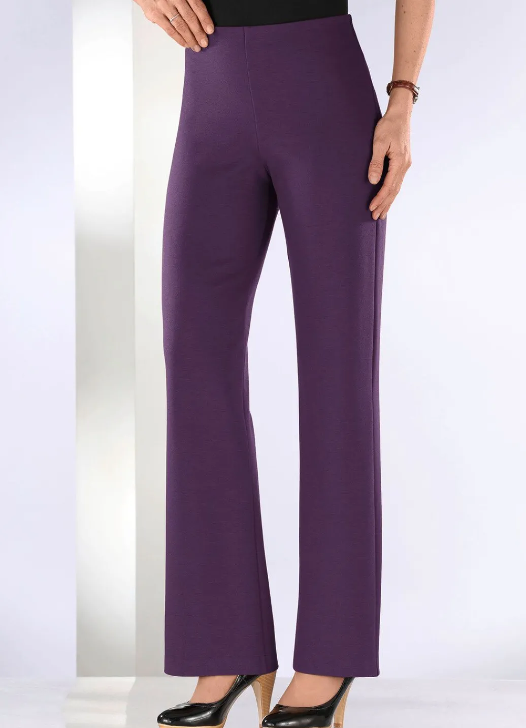 Damen Mona Schlupfhosen|Lange Hosen<Jerseyhose mit ausgestellter Fußweite