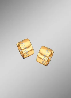 Hot Klappcreolen mit Brillanten Damen Ohrschmuck