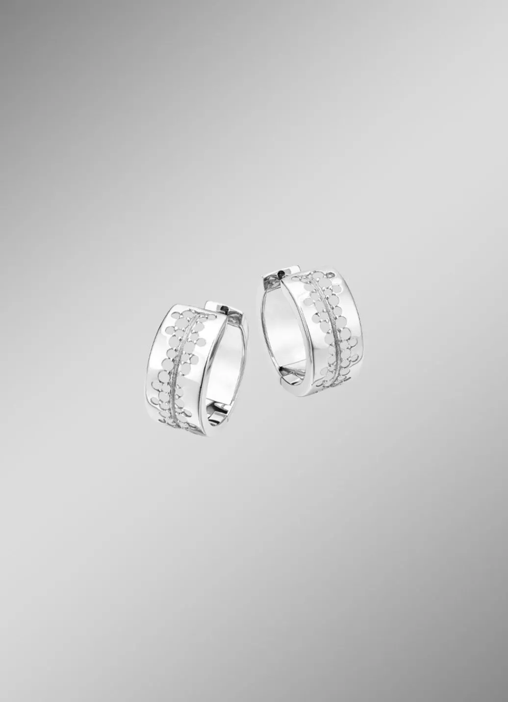 Best Klassische Creolen mit synth. Zirkonia Damen Ohrschmuck