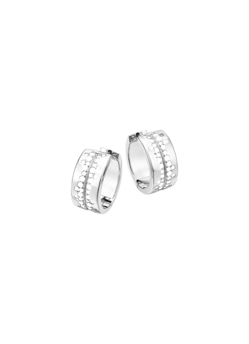 Best Klassische Creolen mit synth. Zirkonia Damen Ohrschmuck