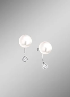 Klassische Ohrstecker mit Süßwasser-Zuchtperlen Damen Ohrschmuck