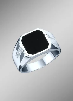 Sale Klassischer Herrenring mit Onyx Herren Ringe