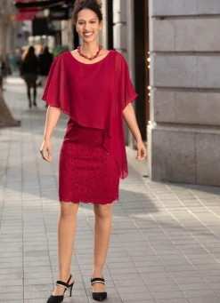 Damen Mona Abendkleider|Basics<Kleid in 2-in-1-Optik