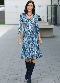 Damen Mona Freizeitkleider<Kleid in raffinierter Wickeloptik
