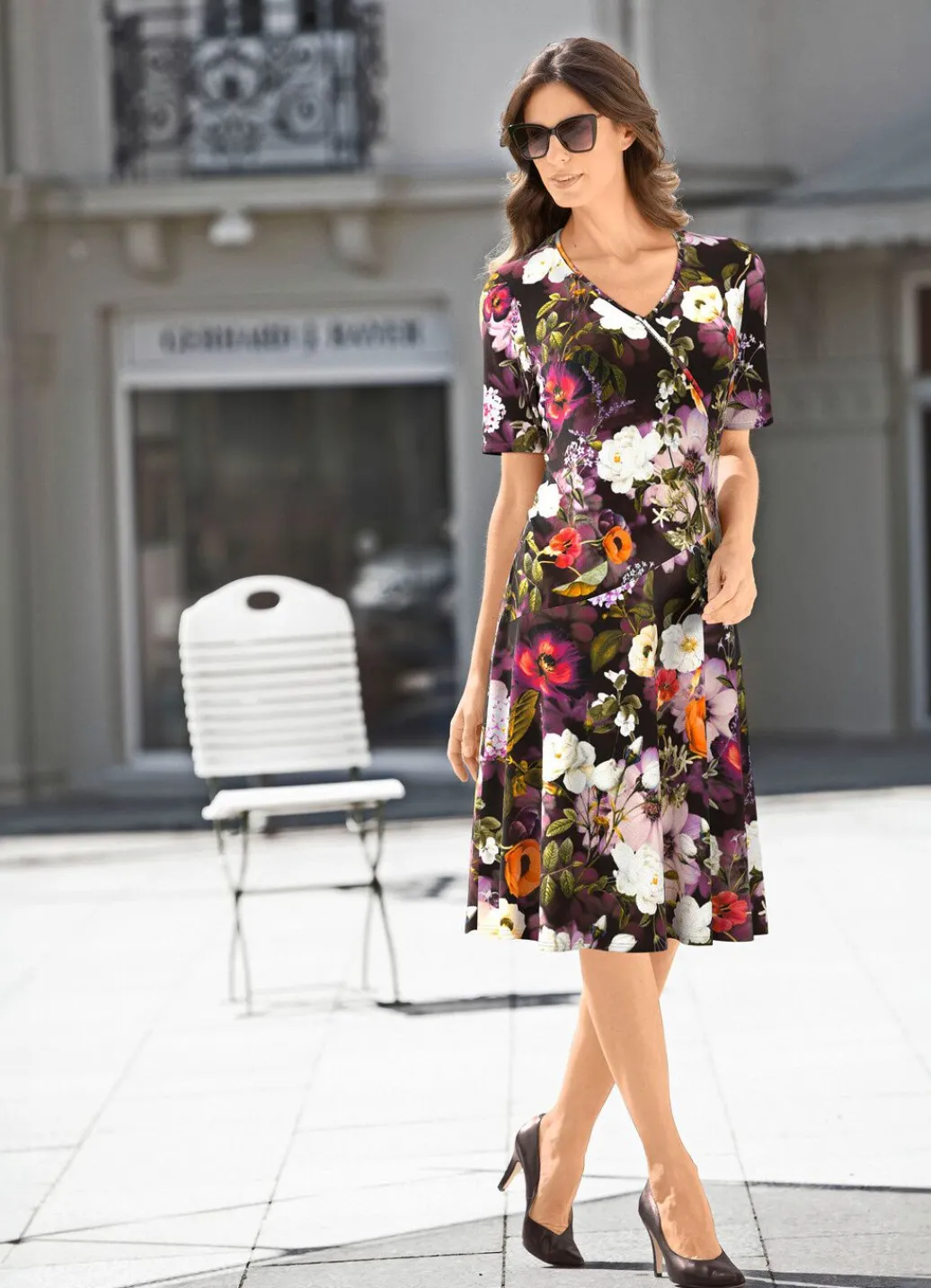 Damen Mona Sommerkleider|Freizeitkleider<Kleid in Wickeloptik