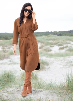 Damen Mona Freizeitkleider|Basics<Kleid mit Bindegürtel