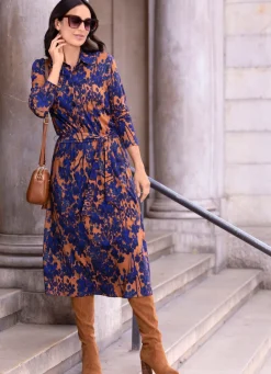 Damen Mona Freizeitkleider<Kleid mit Bindegürtel