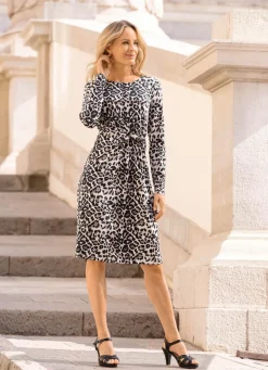 Damen Mona Freizeitkleider<Kleid mit Knotenoptik