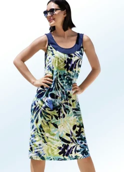 Damen Mona Strandkleider|Sommerkleider<Kleid mit Raffungen, ärmellos