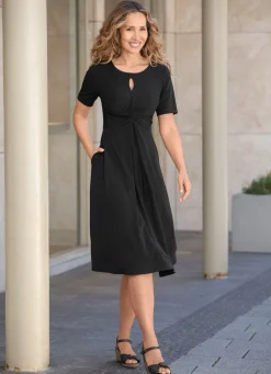 Damen Mona Sommerkleider|Freizeitkleider<Kleid mit Schlingenknopfverschluss