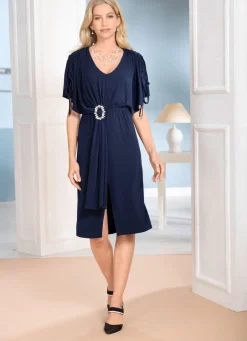 Damen Mona Freizeitkleider|Abendkleider<Kleid mit Schmuckspange