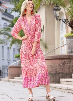 Damen Mona Sommerkleider|Freizeitkleider<Kleid mit schönem Druck