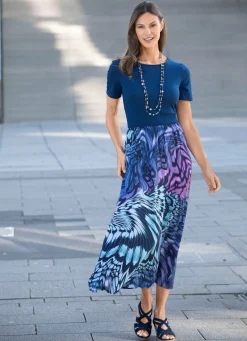 Damen Mona Sommerkleider|Freizeitkleider<Kleid mit toller Faltenlegung