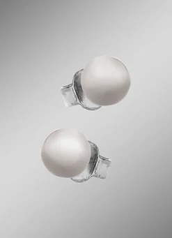 New Kleine aber feine Kugel-Ohrstecker aus Titan Damen Ohrschmuck|Modeschmuck