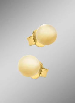 New Kleine aber feine Kugel-Ohrstecker aus Titan Damen Ohrschmuck|Modeschmuck