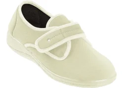 Discount Klettslipper aus Stretchmaterial Damen Slipper