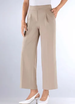 Damen Mona Lange Hosen<Knöchellange Hose mit weitem Bein
