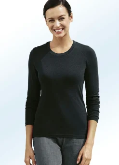 Discount Kombifreundliches Shirt Damen Langarm|Basics