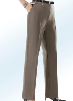 Damen Mona Lange Hosen<Komforthose mit Dehnbundeinsätzen in 6 Farben