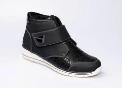 Komfort-Stiefelette im angesagten Leo-Look Damen Stiefel & Stiefeletten