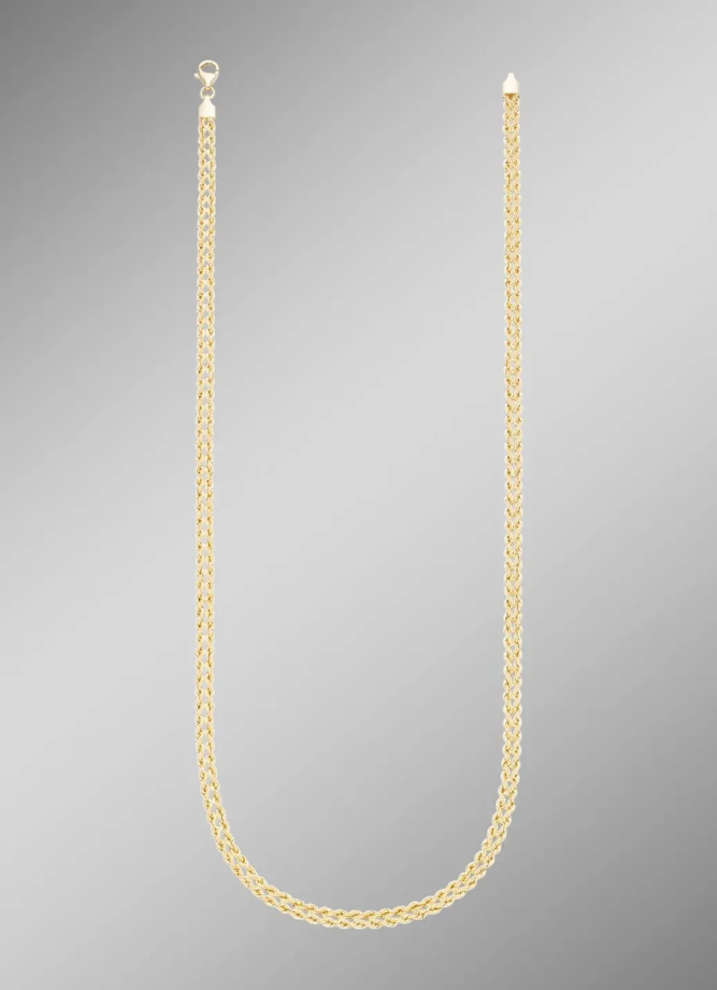 Hot Kordelketten-Garnitur aus Gold 585/- fein Damen Halsketten|Armbänder