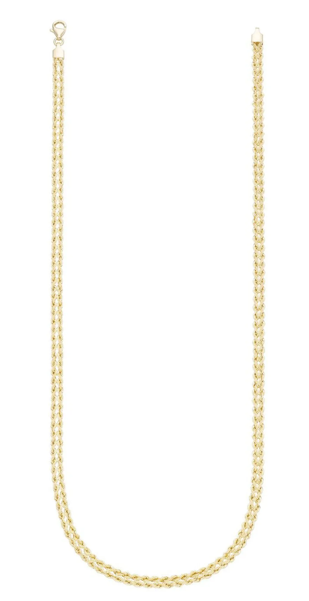 Hot Kordelketten-Garnitur aus Gold 585/- fein Damen Halsketten|Armbänder