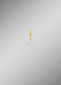 Clearance Kreuz-Anhänger mit 12 Diamanten Damen Anhänger
