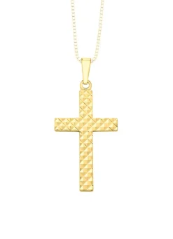 Hot Kreuz-Anhänger mit Diamantmuster Herren Anhänger