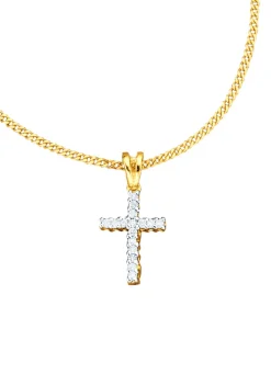 Best Kreuz-Anhänger mit Panzerkette Damen Anhänger