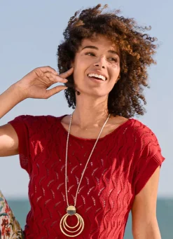 Outlet Kugelkette mit Anhänger Damen Modeschmuck|Halsketten