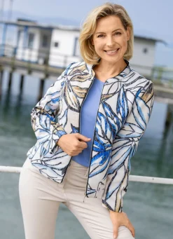 Damen Mona Übergangsjacken<Kurzjacke mit eindrucksvollem Dessin