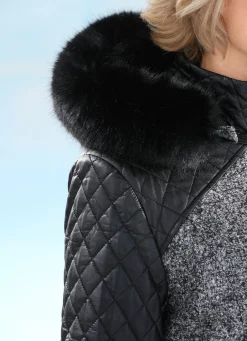 Damen Mona Wollmäntel<Kurzmantel im angesagten Materialmix