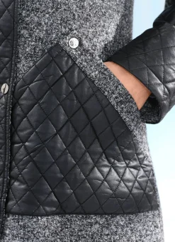Damen Mona Wollmäntel<Kurzmantel im angesagten Materialmix