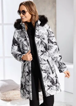 Damen Mona Wintermäntel<Kurzmantel mit abnehmbarer Kapuze