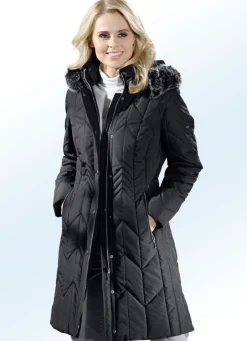 Damen Mona Wintermäntel<Kurzmantel mit abnehmbarer Kapuze