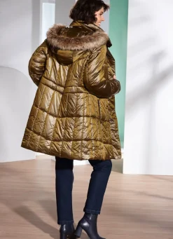 Damen Mona Wintermäntel<Kurzmantel mit elastischen Windfangärmeln