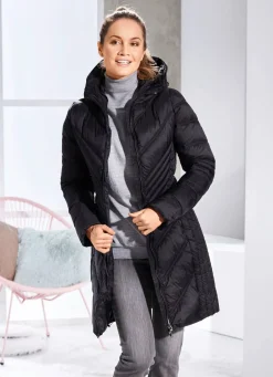 Damen Mona Wintermäntel<Kurzmantel mit fester Kapuze
