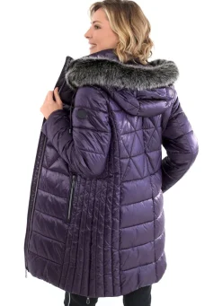 Damen Mona Wintermäntel<Kurzmantel mit Längssteppung seitlich